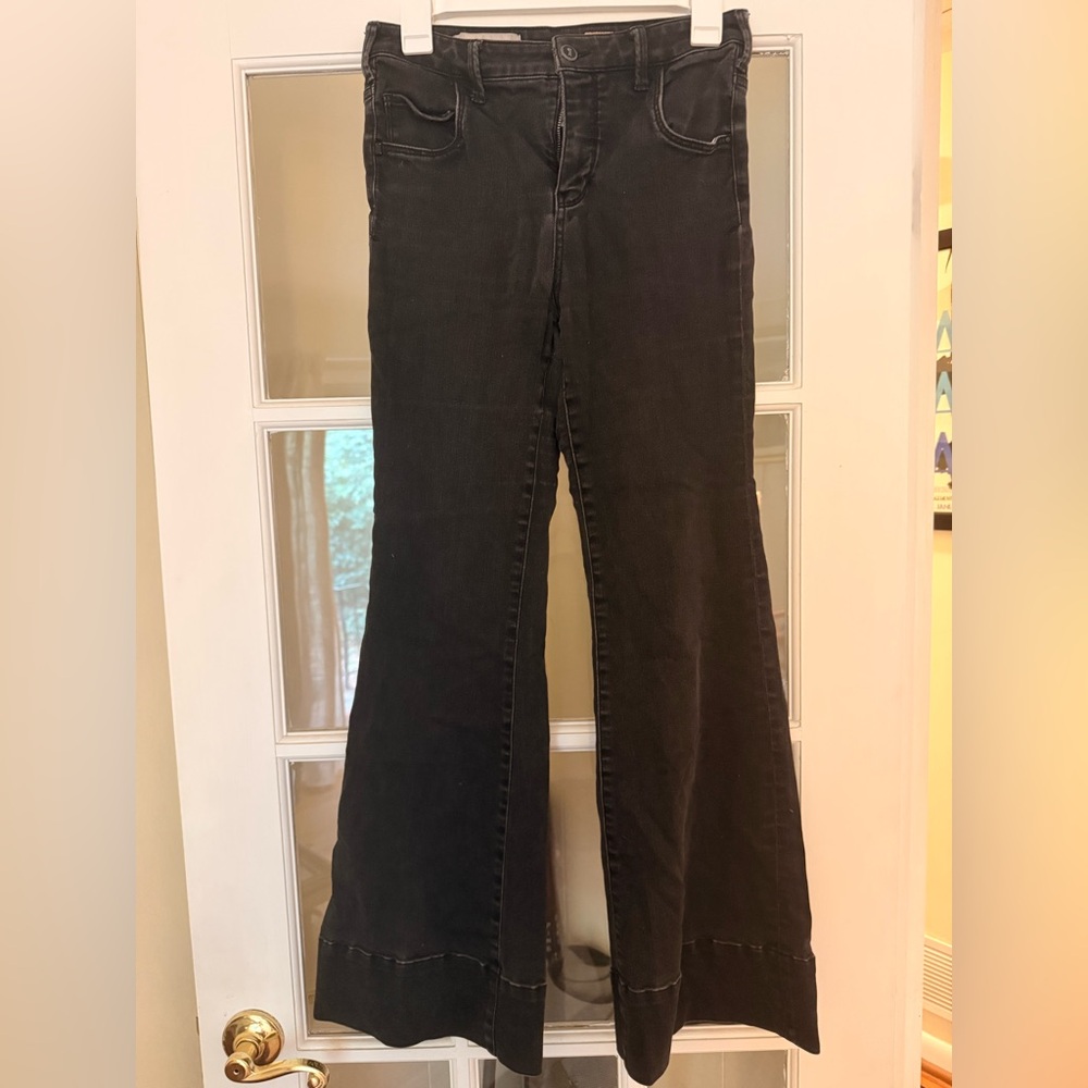 Women's Black Flared Jeans